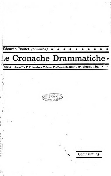 Le Cronache Drammatiche