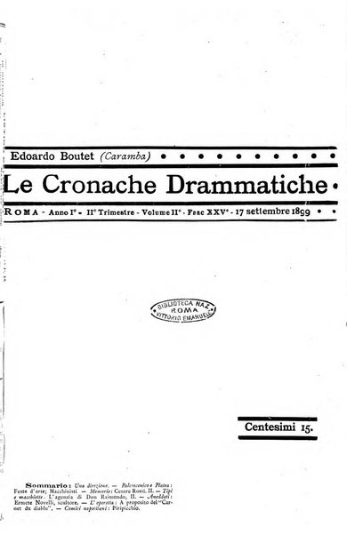 Le Cronache Drammatiche