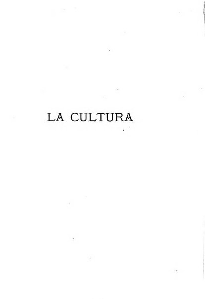 La cultura