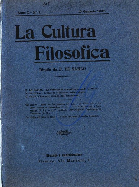 La cultura filosofica