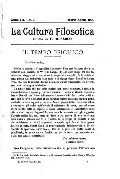 La cultura filosofica