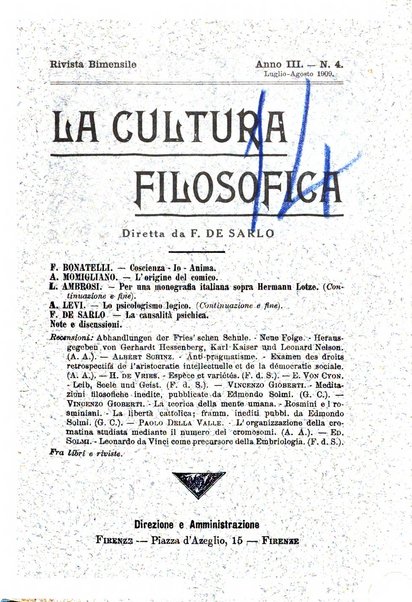 La cultura filosofica