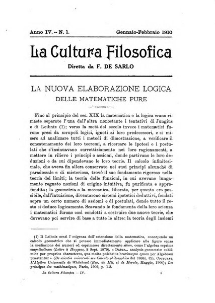 La cultura filosofica