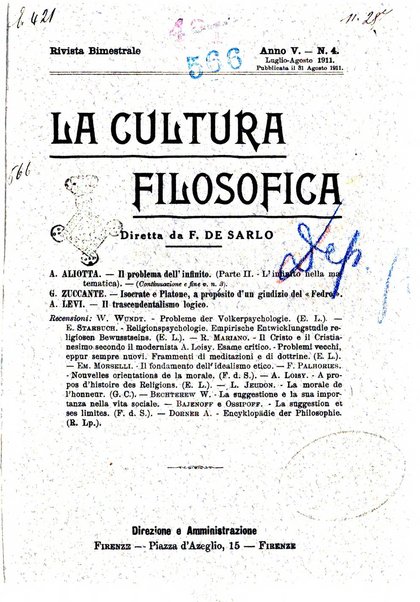 La cultura filosofica