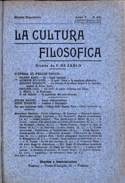 La cultura filosofica