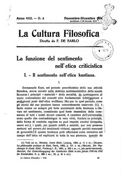 La cultura filosofica