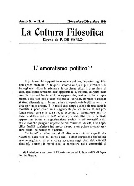 La cultura filosofica