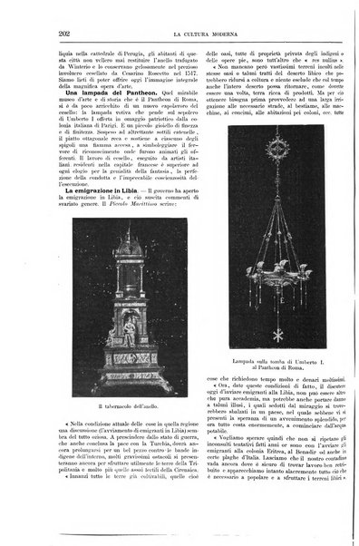 La cultura moderna rivista quindicinale illustrata