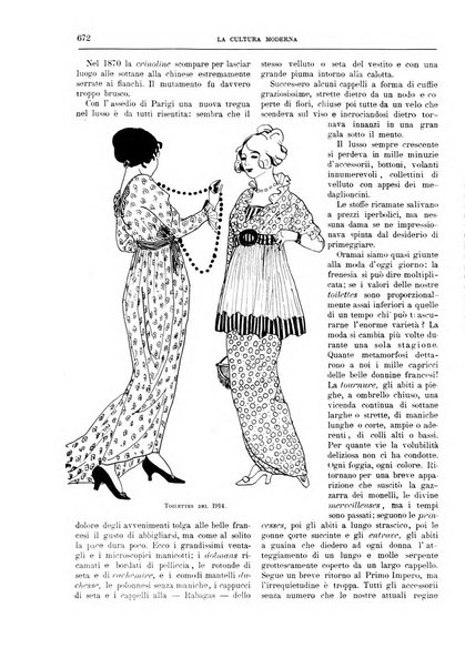 La cultura moderna rivista quindicinale illustrata