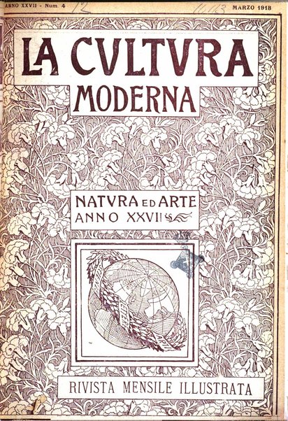 La cultura moderna rivista quindicinale illustrata