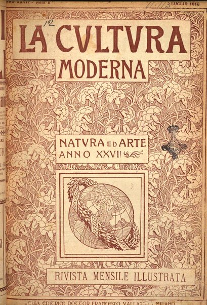 La cultura moderna rivista quindicinale illustrata