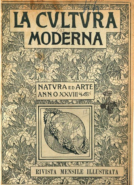 La cultura moderna rivista quindicinale illustrata