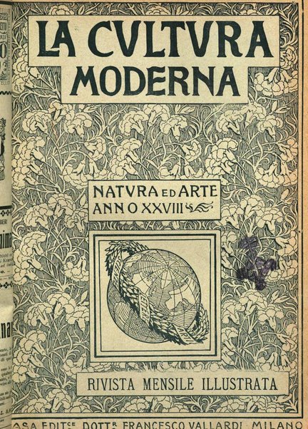 La cultura moderna rivista quindicinale illustrata