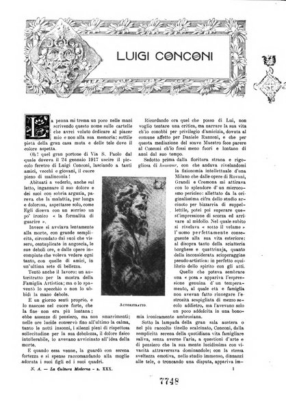 La cultura moderna rivista quindicinale illustrata