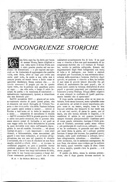 La cultura moderna rivista quindicinale illustrata