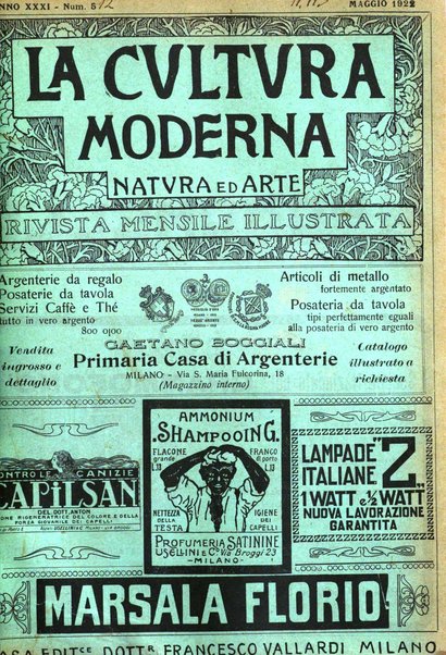 La cultura moderna rivista quindicinale illustrata