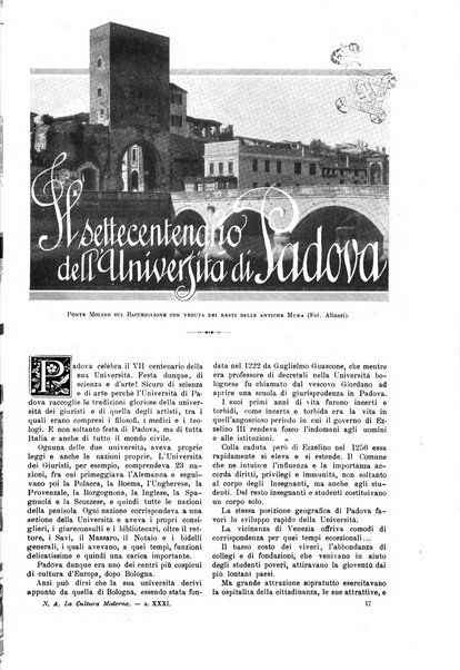 La cultura moderna rivista quindicinale illustrata