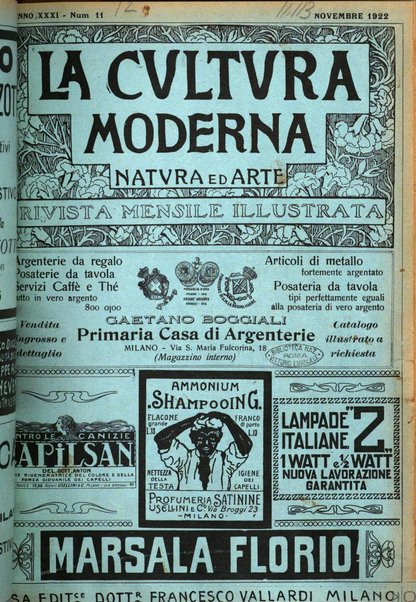 La cultura moderna rivista quindicinale illustrata