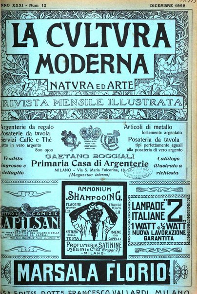 La cultura moderna rivista quindicinale illustrata