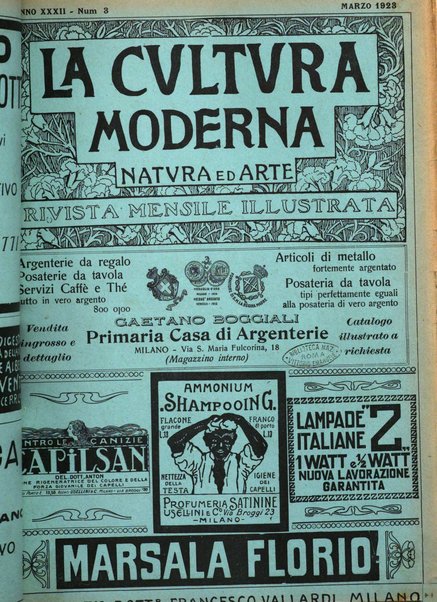 La cultura moderna rivista quindicinale illustrata