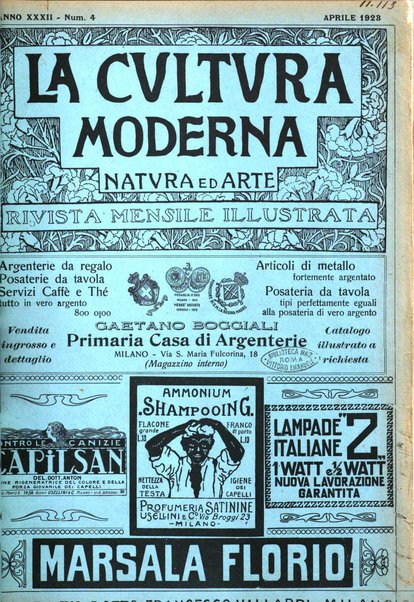 La cultura moderna rivista quindicinale illustrata