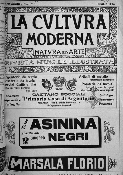 La cultura moderna rivista quindicinale illustrata