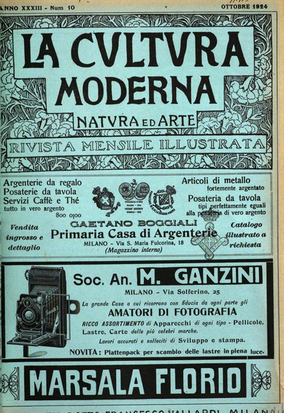 La cultura moderna rivista quindicinale illustrata