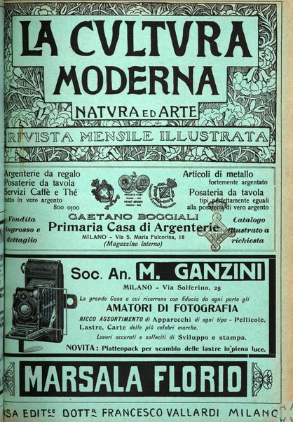 La cultura moderna rivista quindicinale illustrata