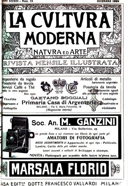 La cultura moderna rivista quindicinale illustrata