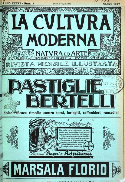 La cultura moderna rivista quindicinale illustrata