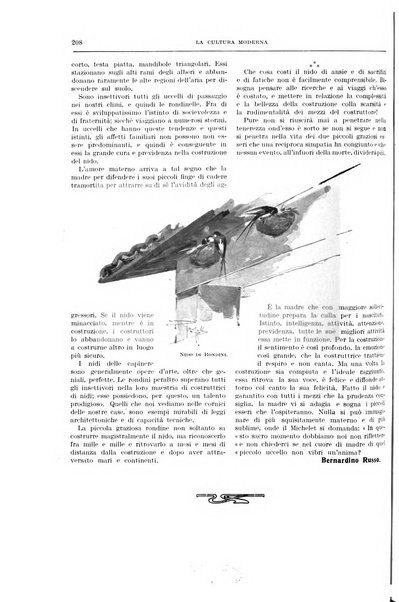 La cultura moderna rivista quindicinale illustrata