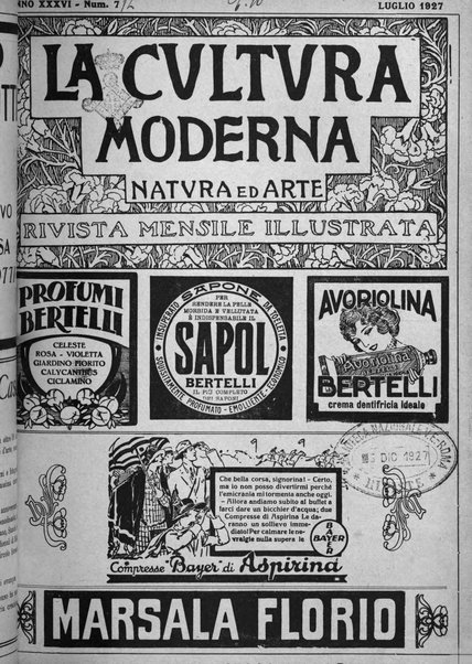 La cultura moderna rivista quindicinale illustrata