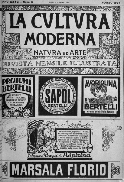 La cultura moderna rivista quindicinale illustrata