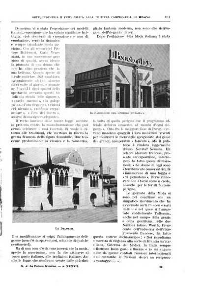 La cultura moderna rivista quindicinale illustrata