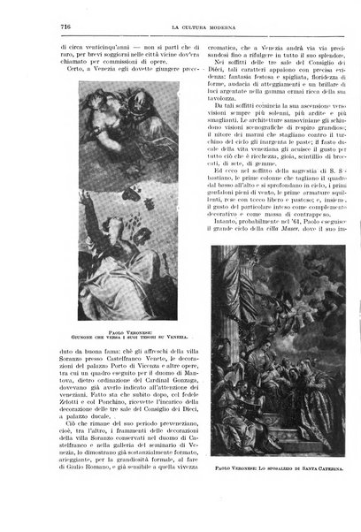 La cultura moderna rivista quindicinale illustrata