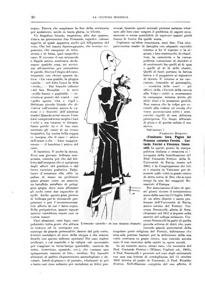 La cultura moderna rivista quindicinale illustrata