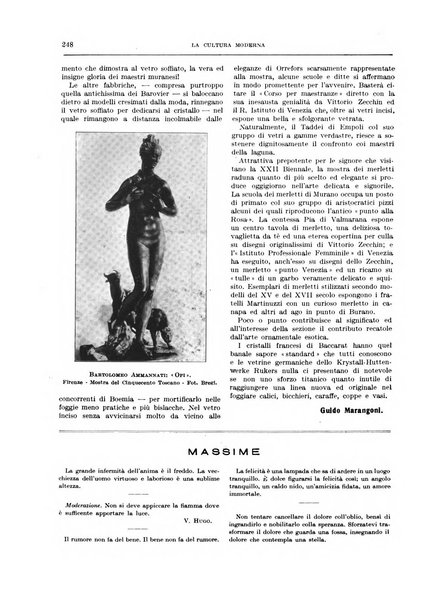 La cultura moderna rivista quindicinale illustrata