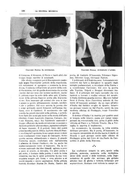 La cultura moderna rivista quindicinale illustrata