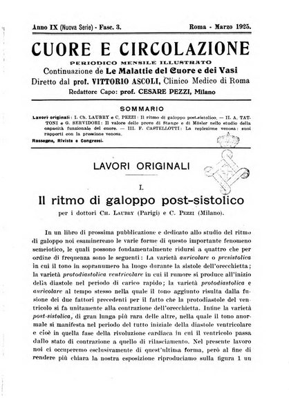 Cuore e circolazione periodico mensile illustrato