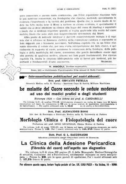 Cuore e circolazione periodico mensile illustrato