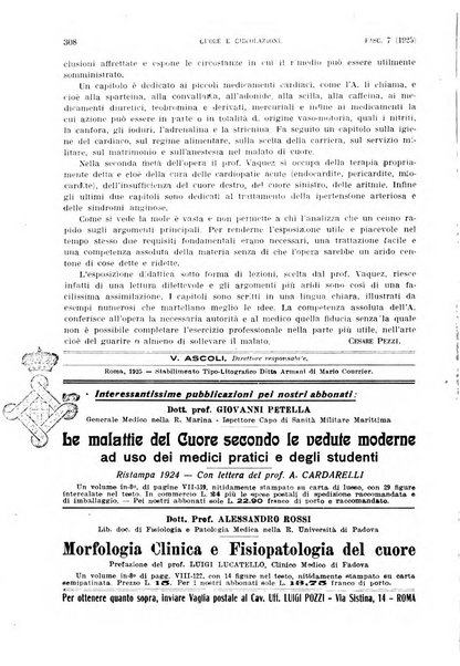 Cuore e circolazione periodico mensile illustrato