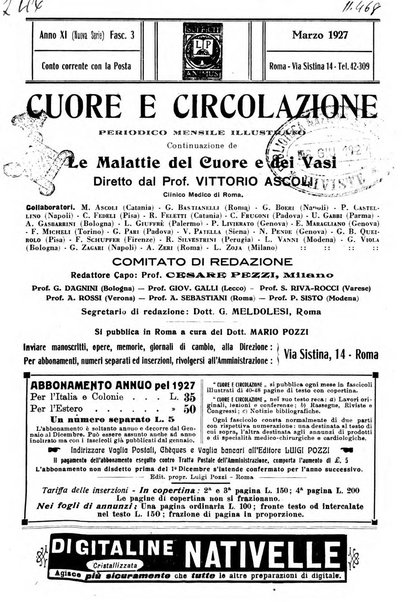 Cuore e circolazione periodico mensile illustrato