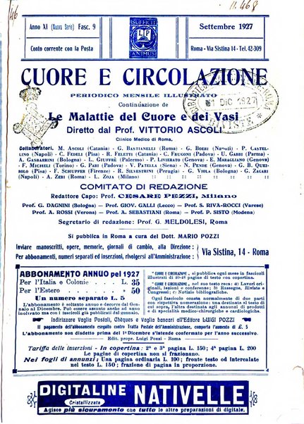 Cuore e circolazione periodico mensile illustrato