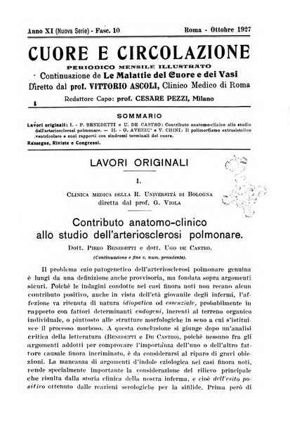 Cuore e circolazione periodico mensile illustrato