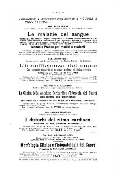 Cuore e circolazione periodico mensile illustrato