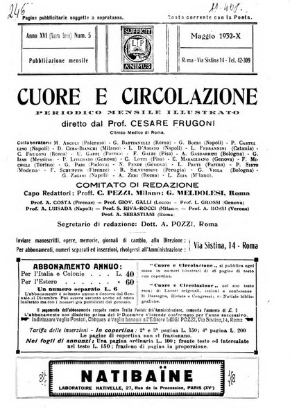 Cuore e circolazione periodico mensile illustrato