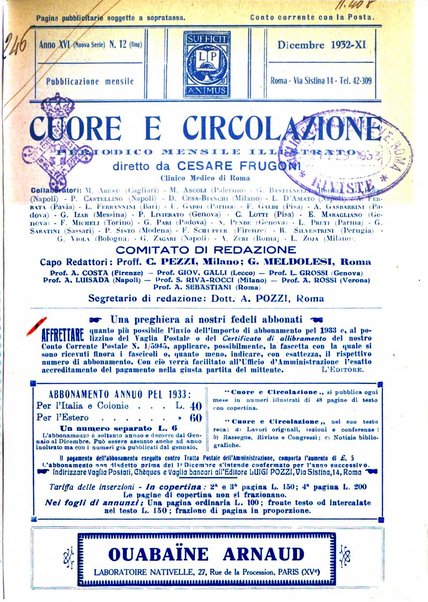 Cuore e circolazione periodico mensile illustrato