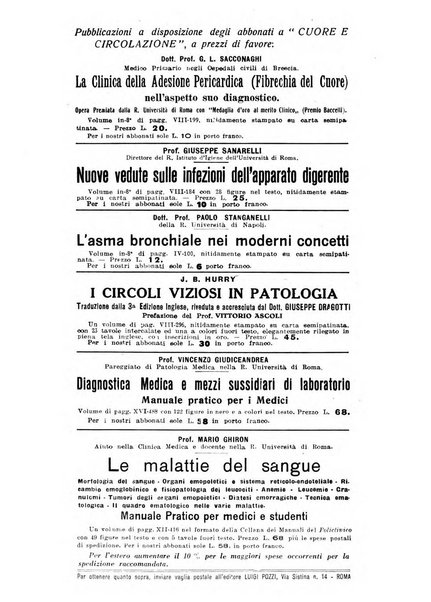 Cuore e circolazione periodico mensile illustrato