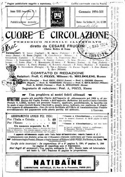 Cuore e circolazione periodico mensile illustrato