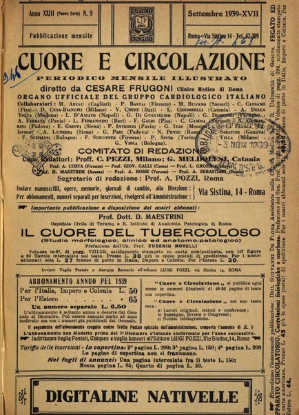 Cuore e circolazione periodico mensile illustrato